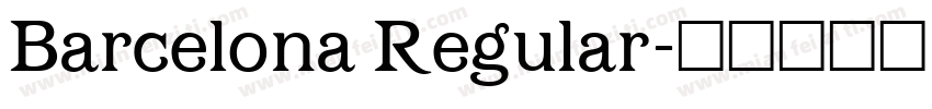 Barcelona Regular字体转换